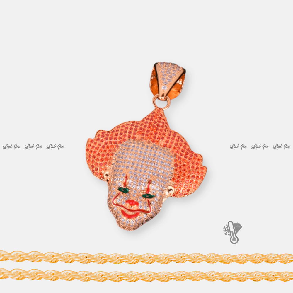 PINGENTE I't PENNYWISE + CORRENTE - LAB ICE