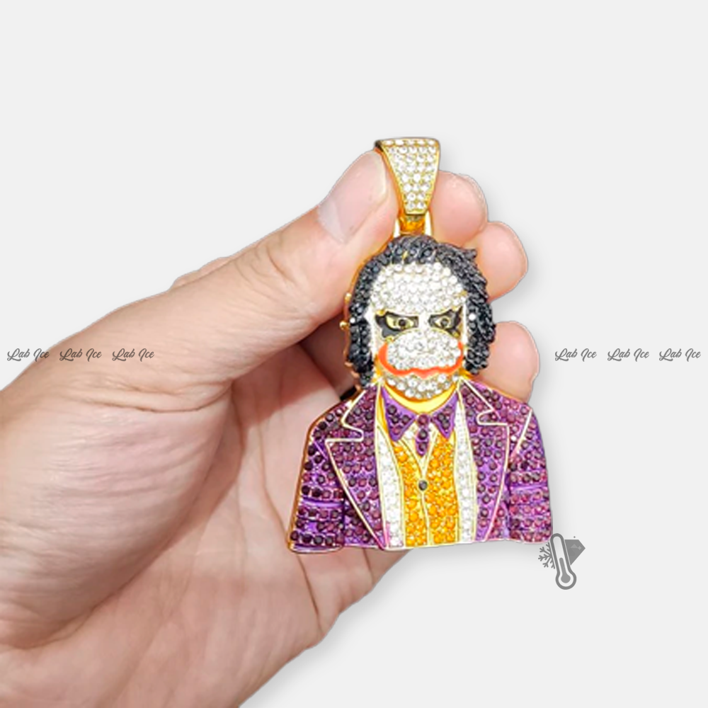 PINGENTE JOKER + CORRENTE - LAB ICE