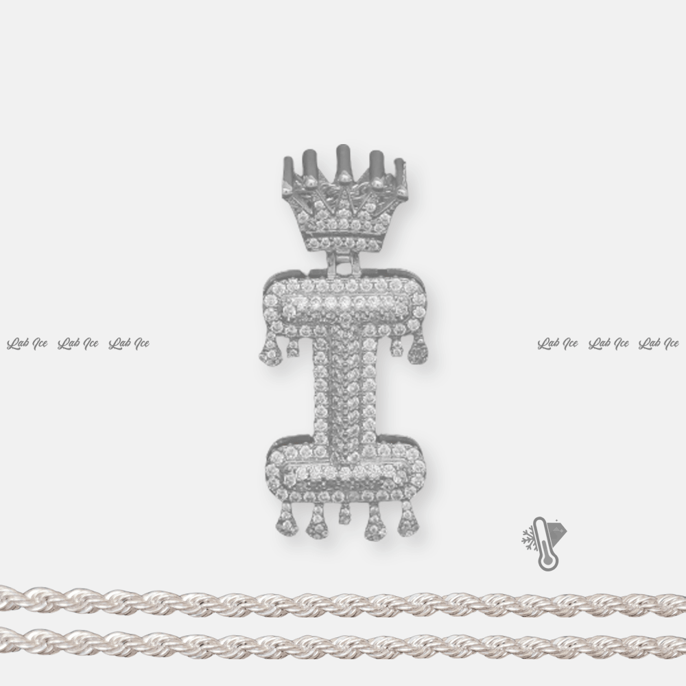 PINGENTE PERSONALIZADO LETRA + CORRENTE - LAB ICE