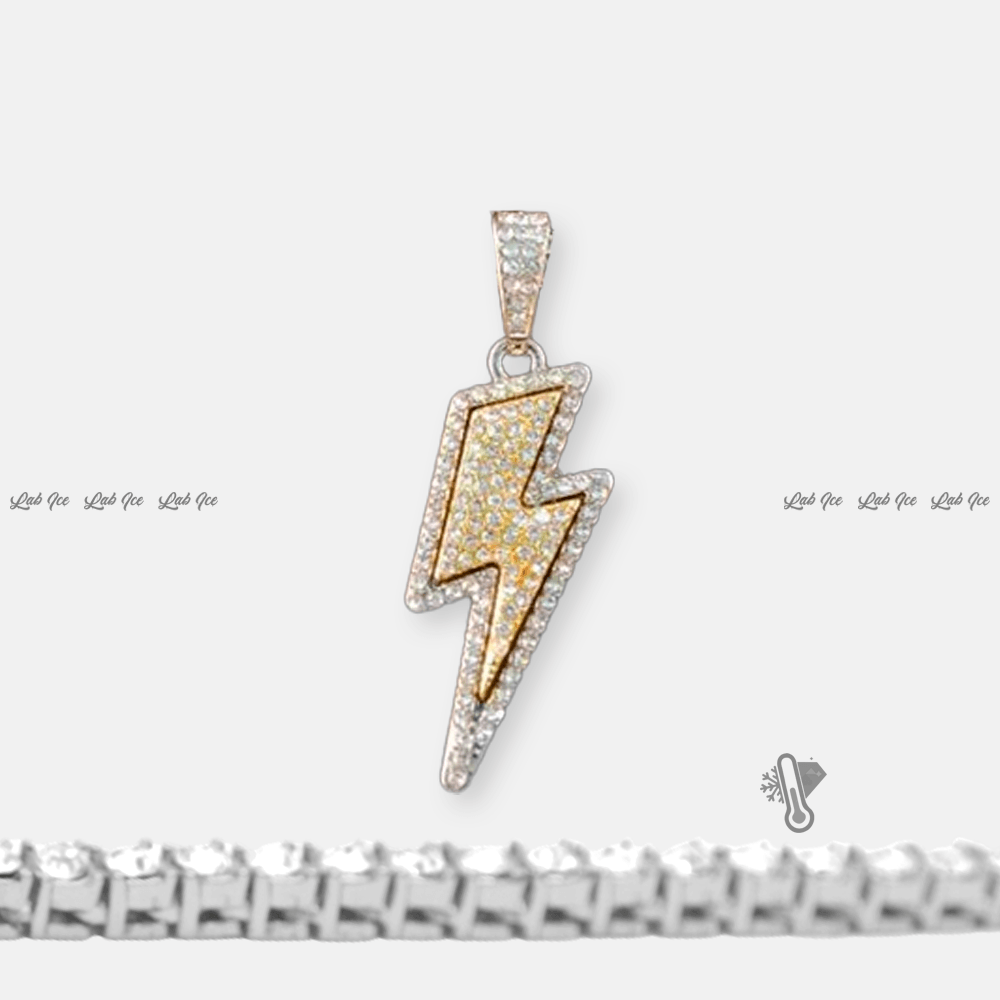 PINGENTE RAIN + CORRENTE ICE ZIRCÔNIA - LAB ICE