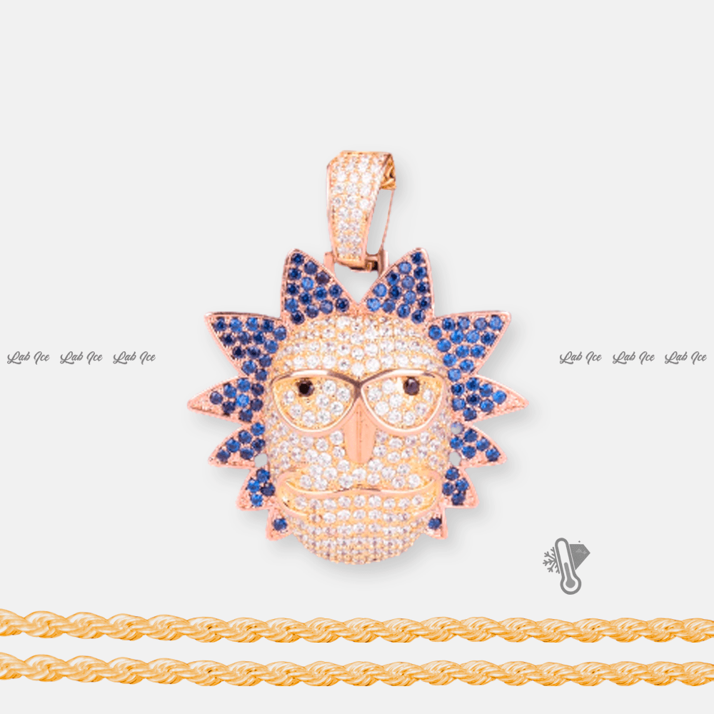 PINGENTE RICK + CORRENTE - LAB ICE