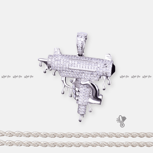 PINGENTE UZI + CORRENTE - LAB ICE