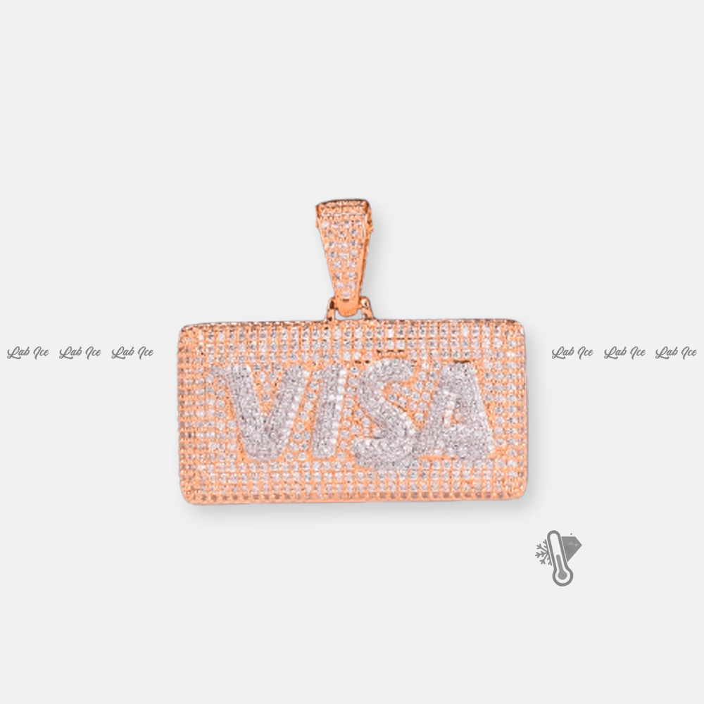 PINGENTE VISA CARD + CORRENTE - LAB ICE