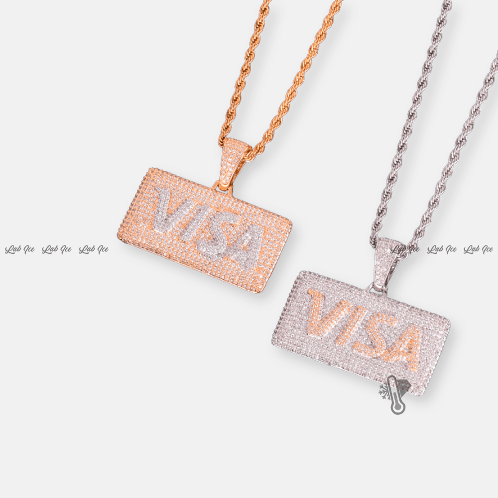 PINGENTE VISA CARD + CORRENTE - LAB ICE