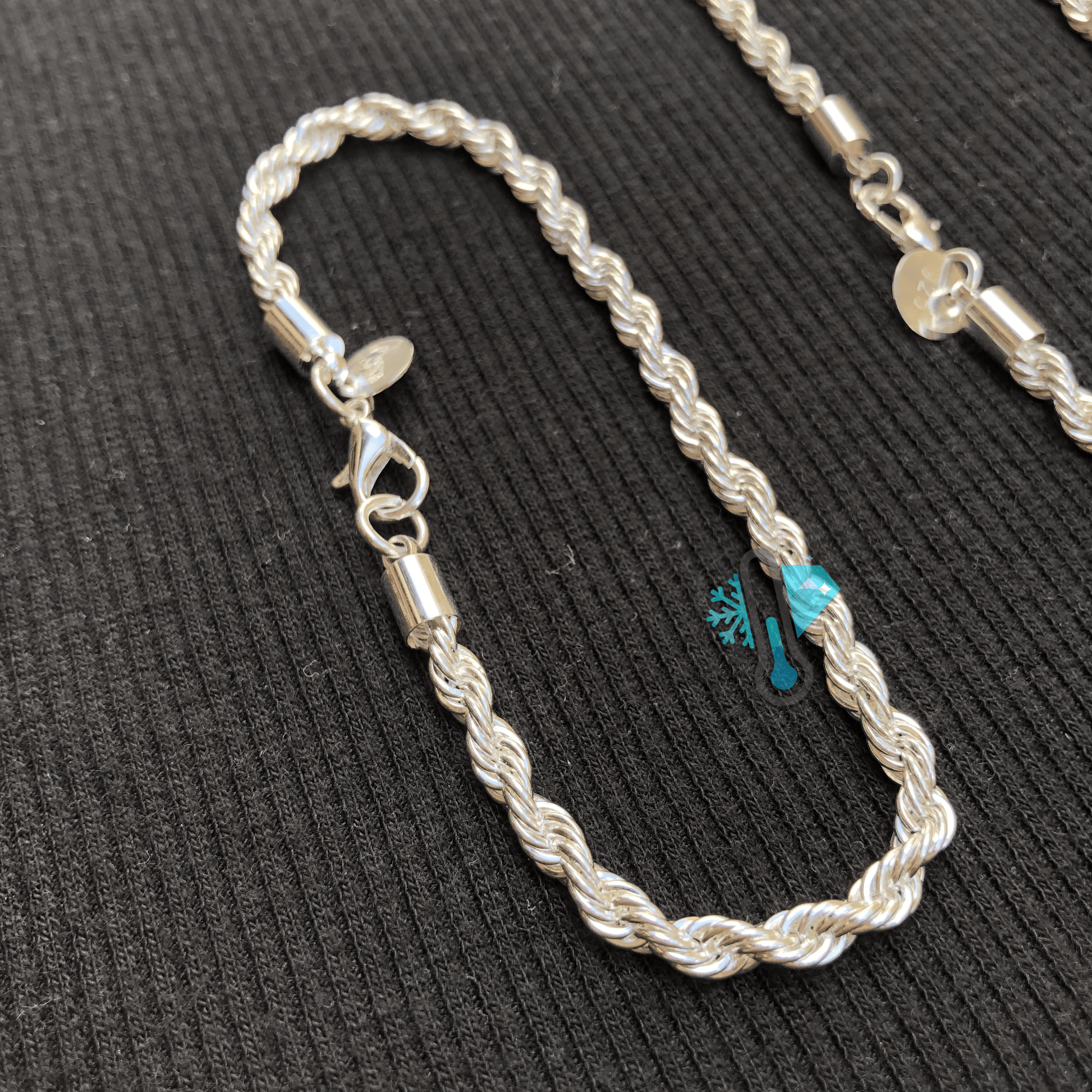 KIT ROPE EM PRATA 925 - CORRENTE & PULSEIRA - LAB ICE