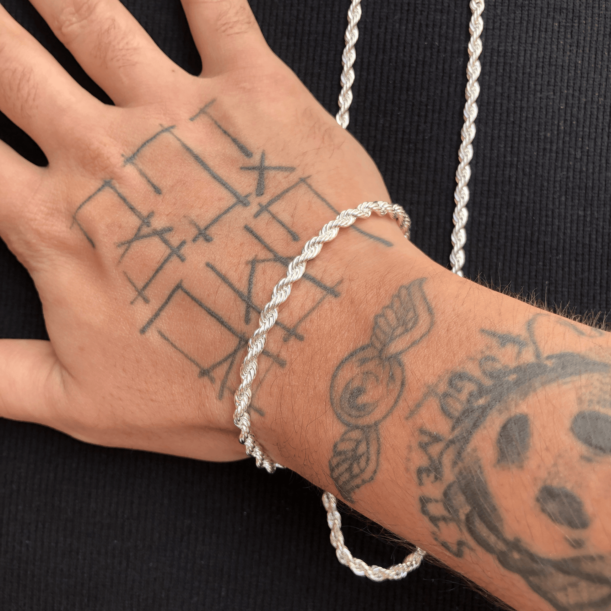 KIT ROPE EM PRATA 925 - CORRENTE & PULSEIRA - LAB ICE