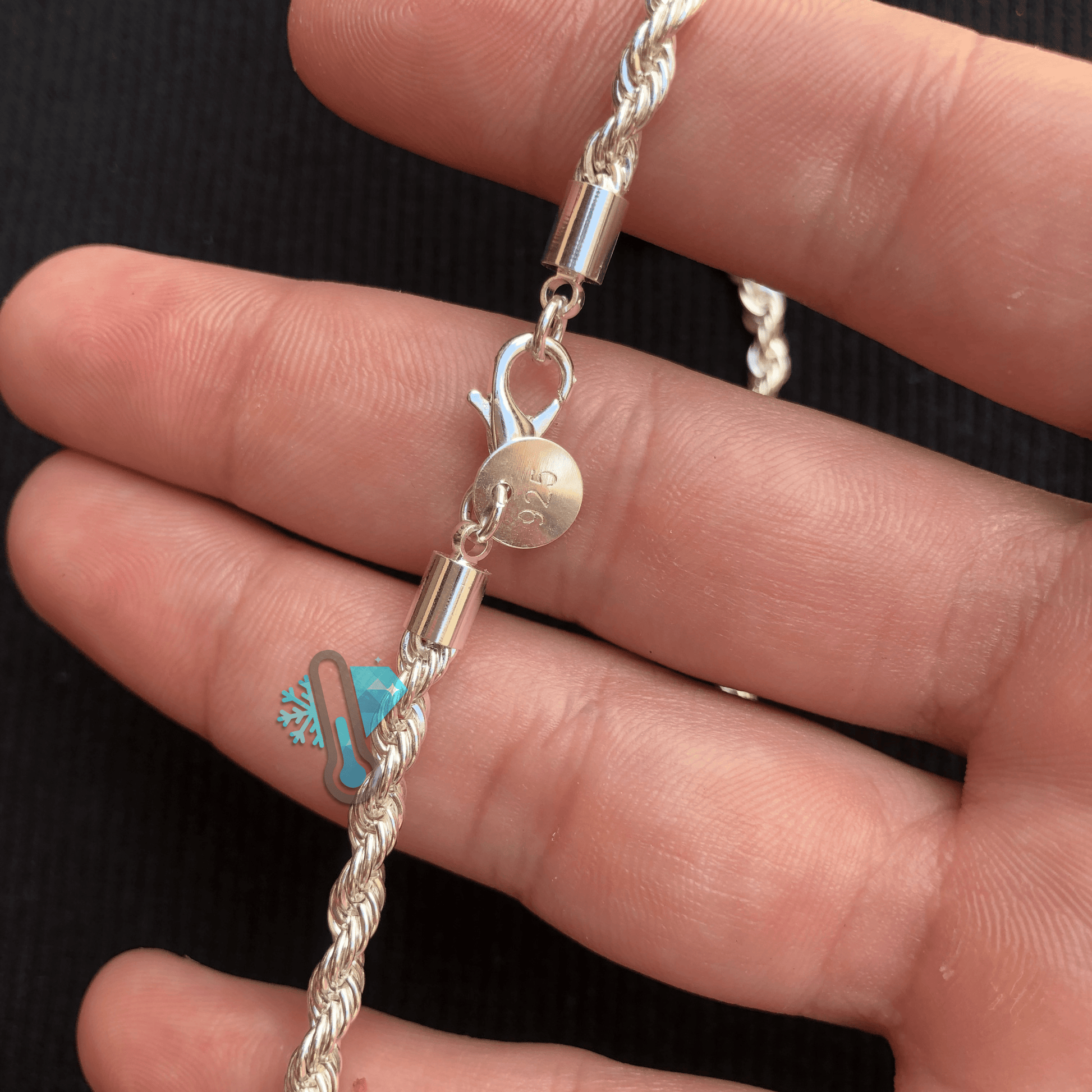 KIT ROPE EM PRATA 925 - CORRENTE & PULSEIRA - LAB ICE
