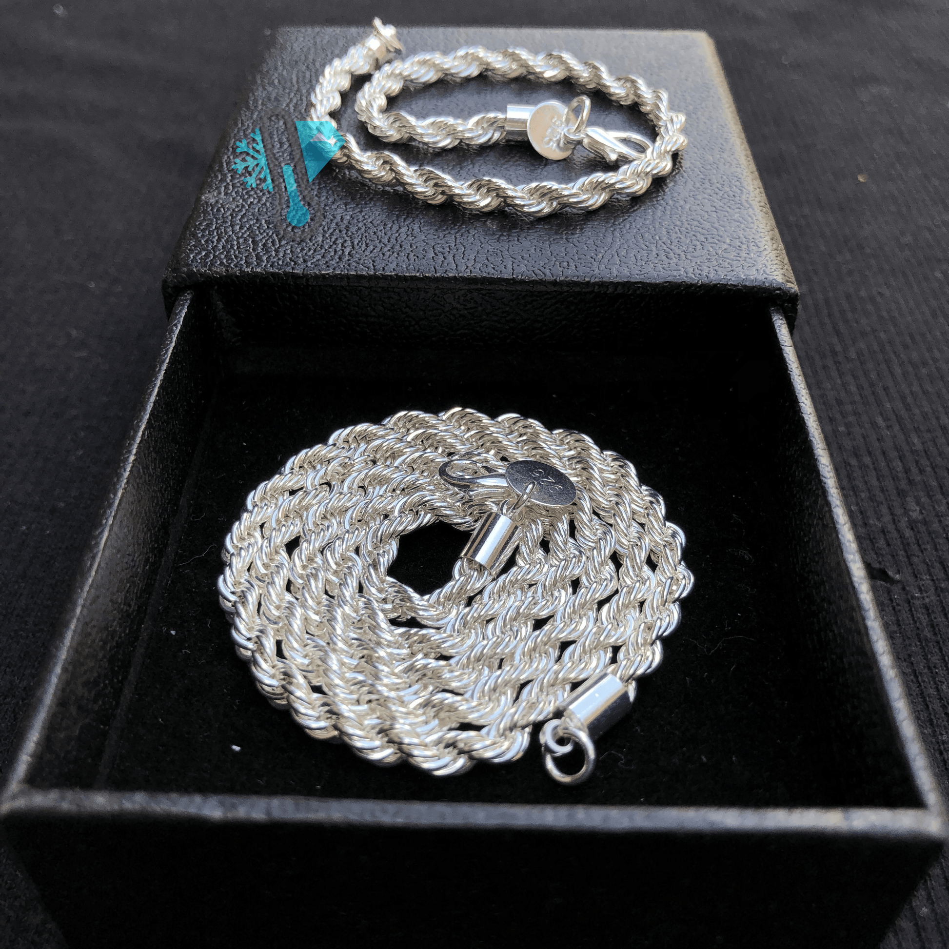 KIT ROPE EM PRATA 925 - CORRENTE & PULSEIRA - LAB ICE
