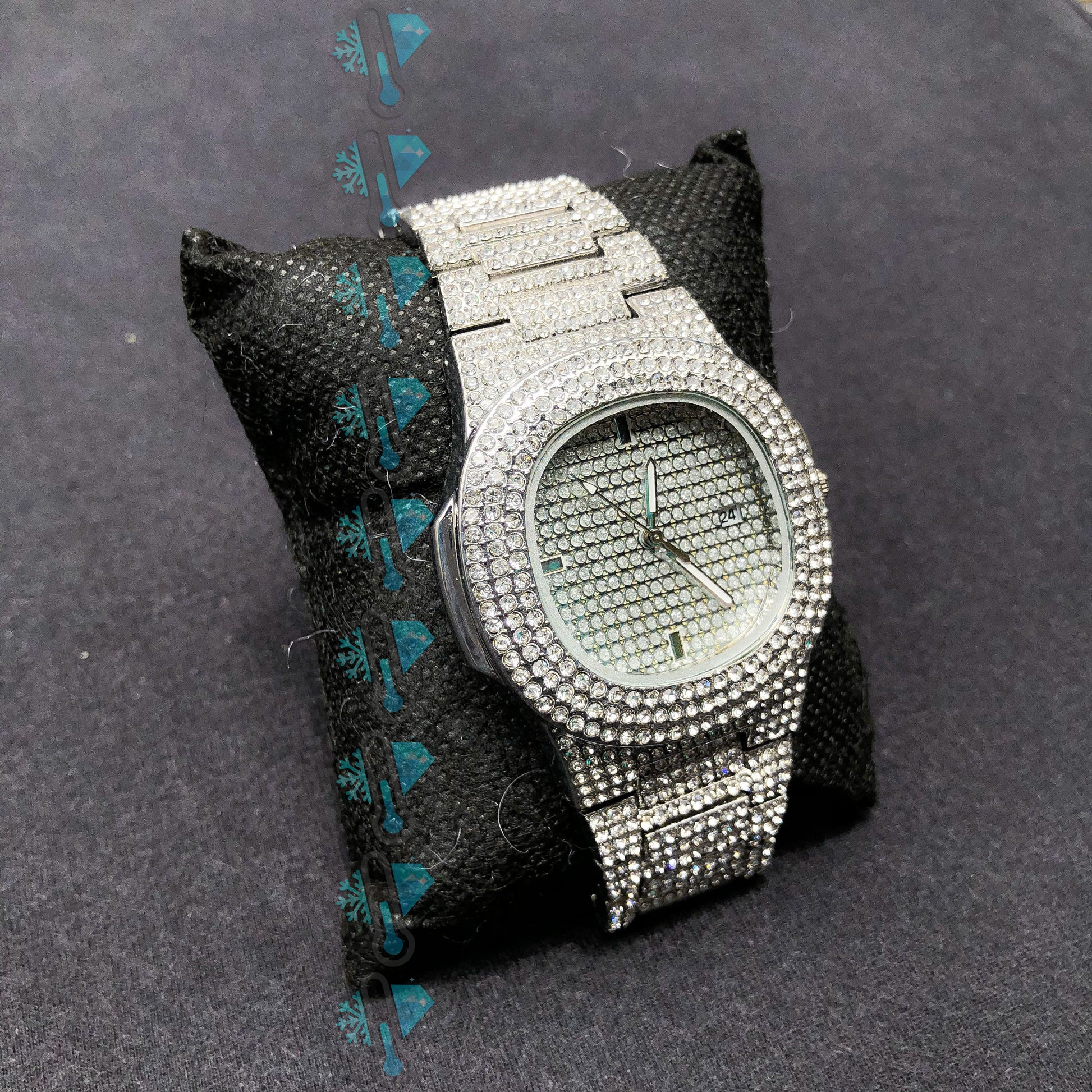 KIT PATEK + PULSEIRA ICE CUBAN MIAMI - LAB ICE