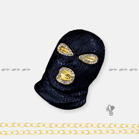 PINGENTE BALACLAVA + CORRENTE - LAB ICE