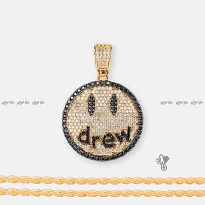 PINGENTE DREW JUSTIN BIEBER + CORRENTE - LAB ICE